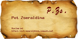 Pot Zseraldina névjegykártya